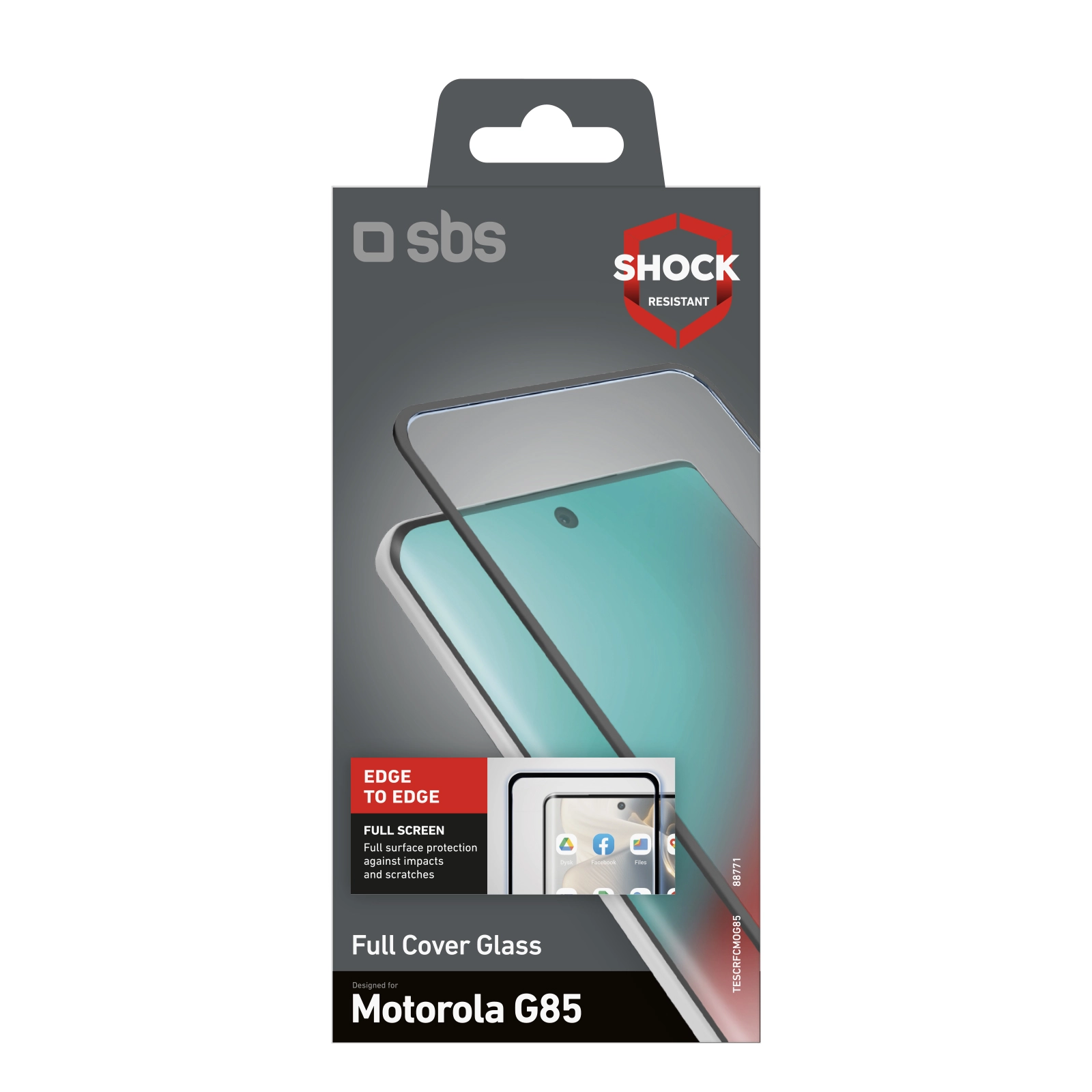 Szkło hartowane SBS Full Cover Glass do Motorola Moto G85