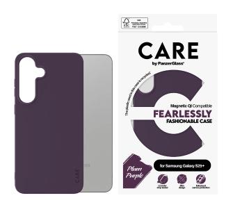 Etui PanzerGlass Fearlessly Fashionable Magnetic Qi do Samsung Galaxy S25 Plus Fioletowy