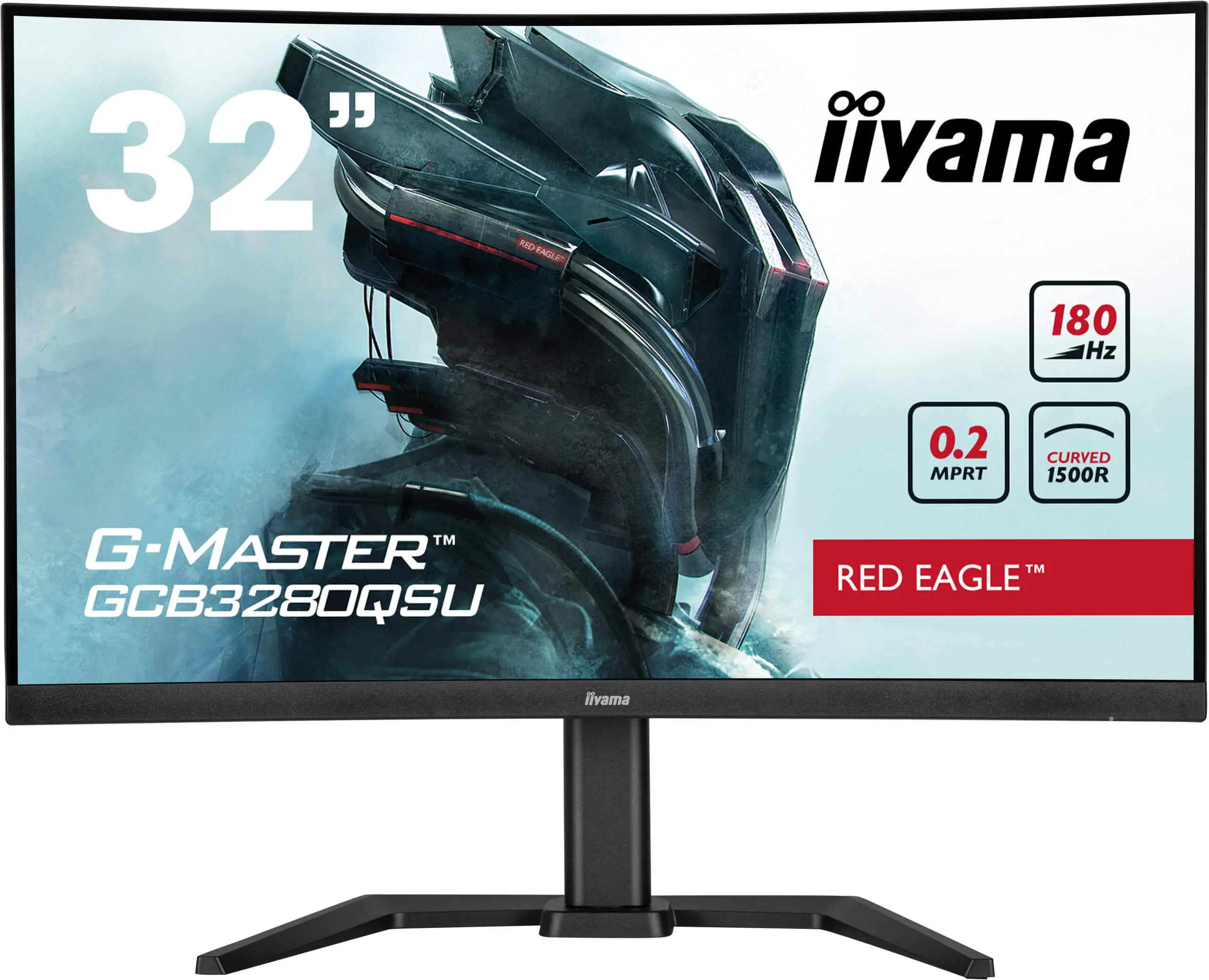 Monitor iiyama G-Master GCB3280QSU-B2 32" 2K VA 180Hz 0,2ms MPRT Zakrzywiony Gamingowy
