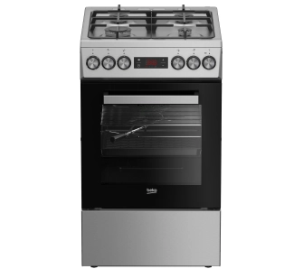 Kuchnia gazowo-elektryczna Beko FSMT52336DXDT Termoobieg Rożen