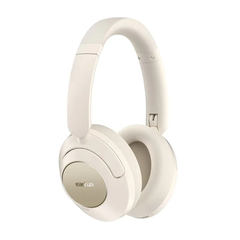 Słuchawki bezprzewodowe Earfun Wave Pro Nauszne Bluetooth 5.0 Beżowy