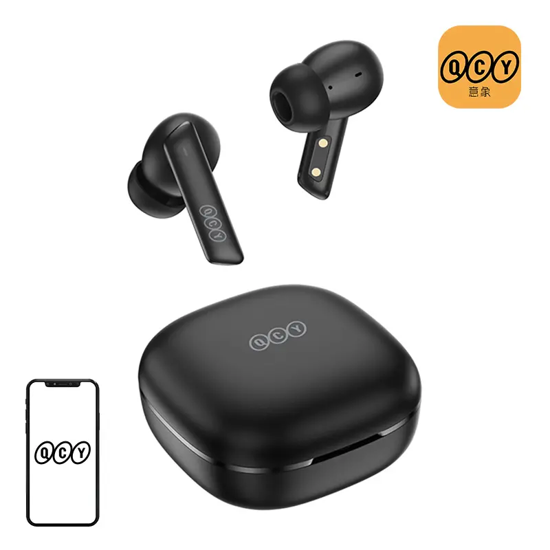Słuchawki bezprzewodowe QCY HT05 Dokanałowe Bluetooth 5.2 Czarny