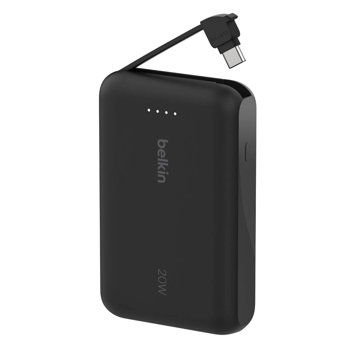 Powerbank Belkin BPB021HQBK 10000mAh, 20W, Wbudowany kabel USB-C, Czarny