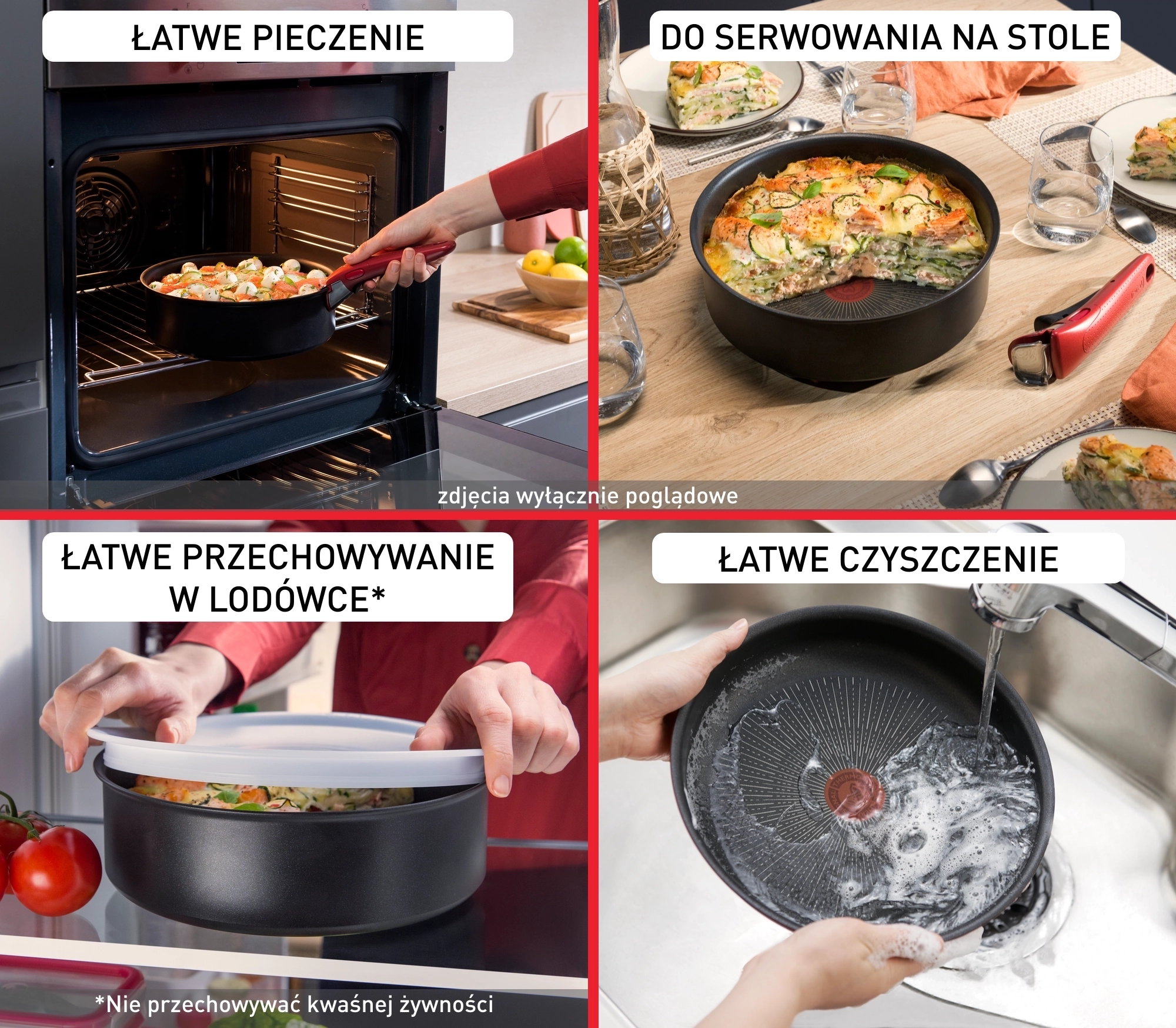 Zestaw garnków Tefal Ingenio Simply Cook L7248453 Indukcja Aluminium 3 elementy