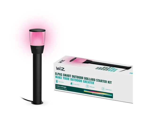 WiZ ogrodowa Bollard 4,8W Czarny