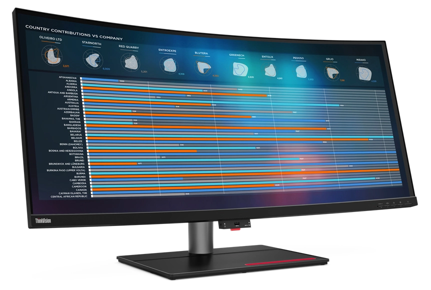 Monitor Lenovo ThinkVision P40w-20 39,7" 5K IPS 75Hz 4ms Zakrzywiony Profesjonalny