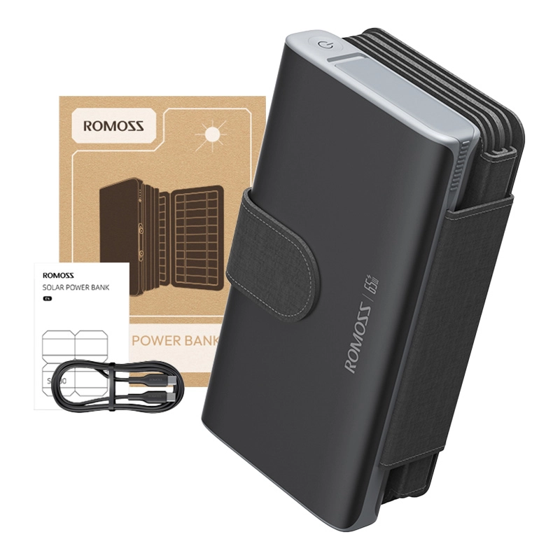 Powerbank Romoss SPB30 Solarny 30000mAh 65W Czarny