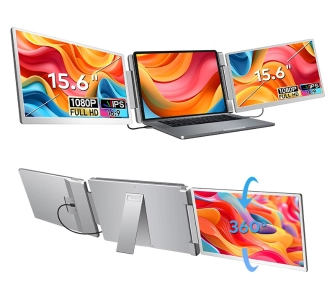 Monitor Extralink Smart Life S10 2-Screen 15,6" Full HD IPS do laptopa 12" do 18,5"