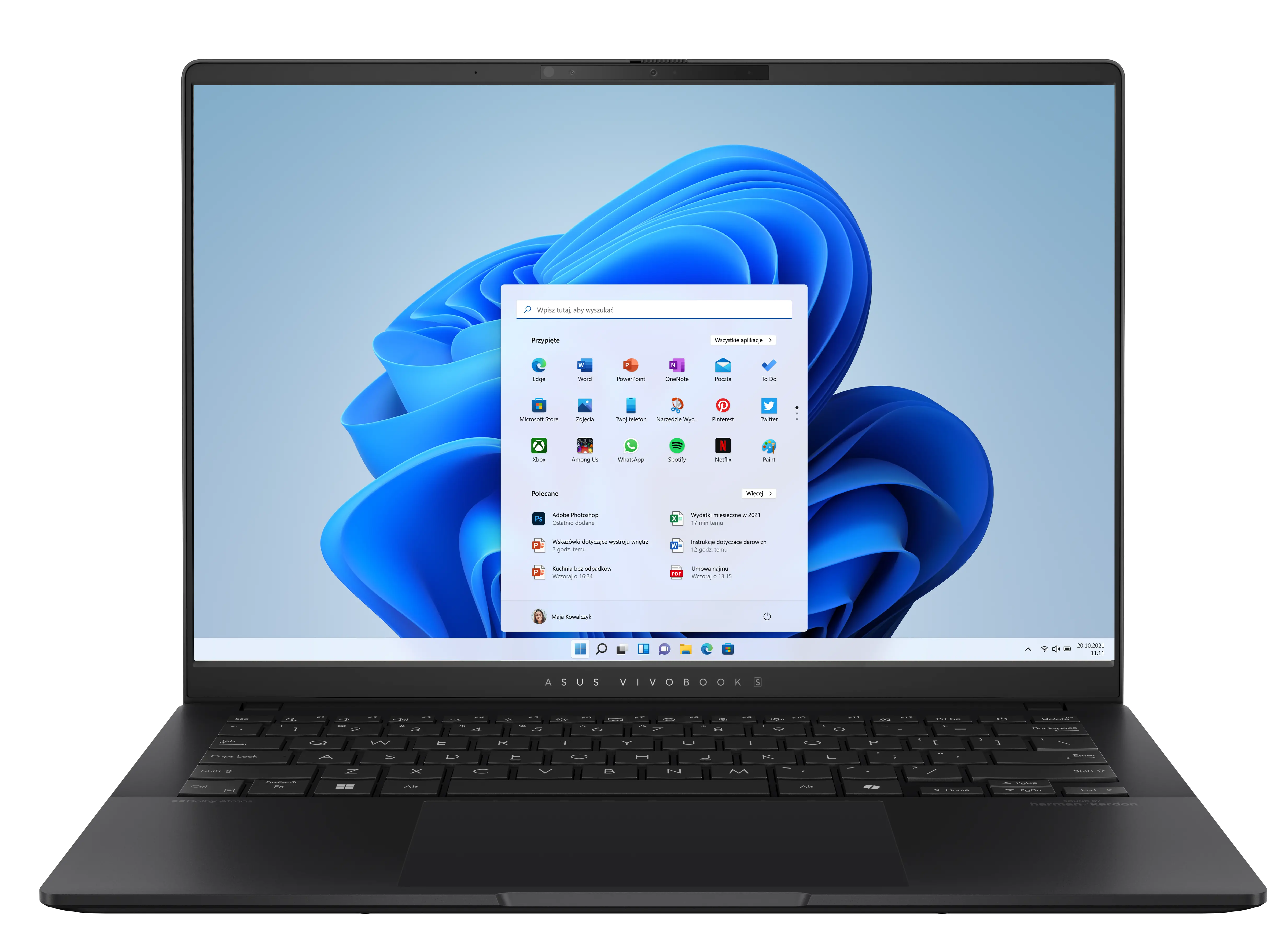 Laptop ASUS Vivobook S 14 M5406KA-PP059W OLED 14" 120Hz Ryzen AI 7 350 24GB RAM 512GB Dysk SSD Win11 Czarny