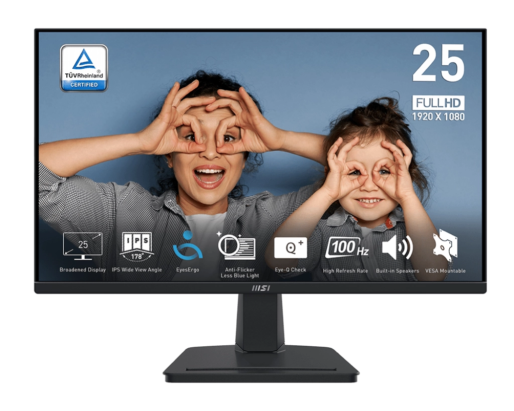 Monitor MSI PRO MP251 24,5" Full HD IPS 100Hz 1ms MPRT