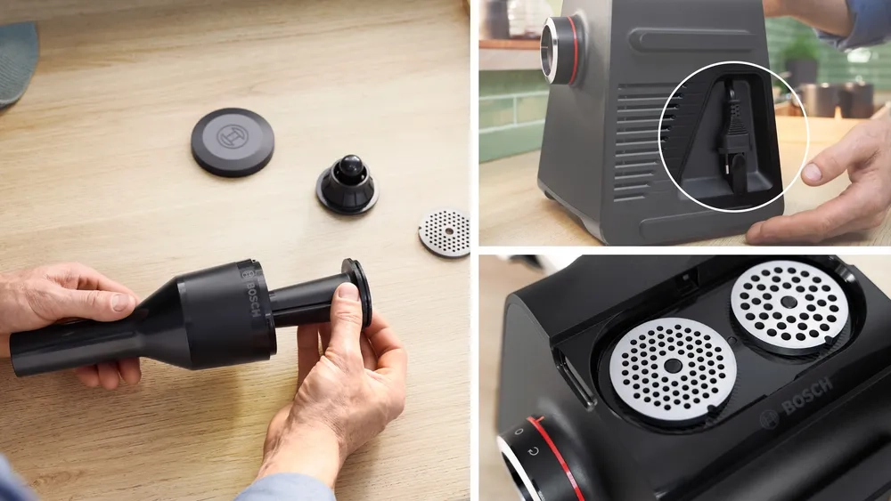 Maszynka do mięsa Bosch MultiPower Series 6 MFWS670B 2100W 3 sitka Szatkownica Wyciskarka do cytrusów