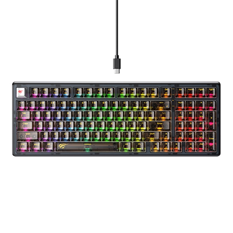 Klawiatura mechaniczna Havit KB875L RGB Czarny