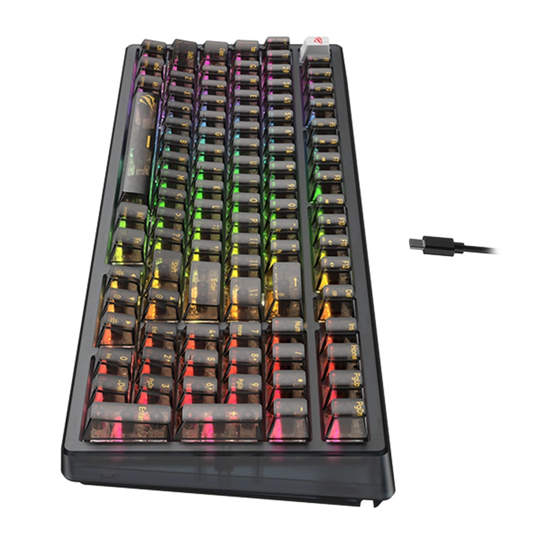 Klawiatura mechaniczna Havit KB875L RGB Czarny