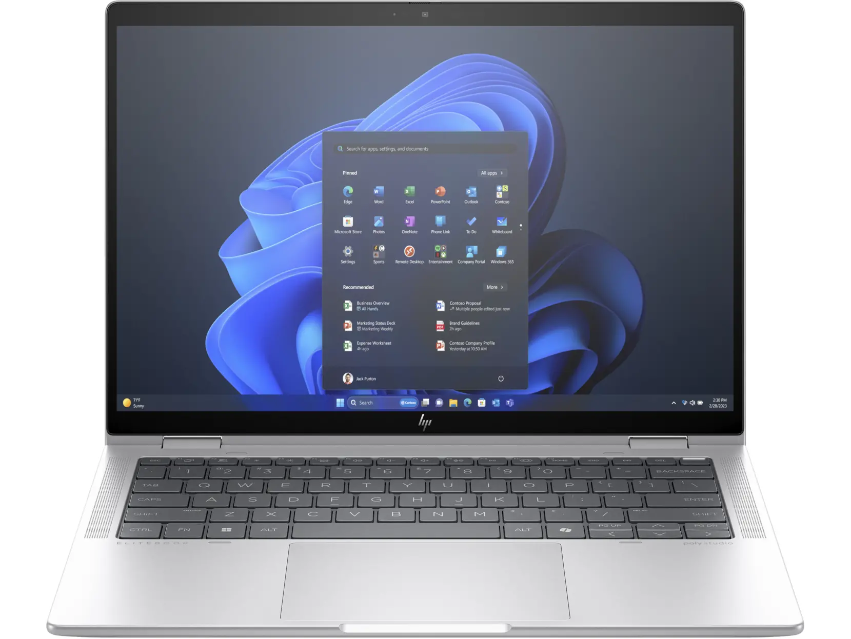 Laptop 2w1 HP Elite x360 1040 G11 14" Ultra 7 155H 32GB RAM 1TB Dysk SSD Win11 Pro Srebrny