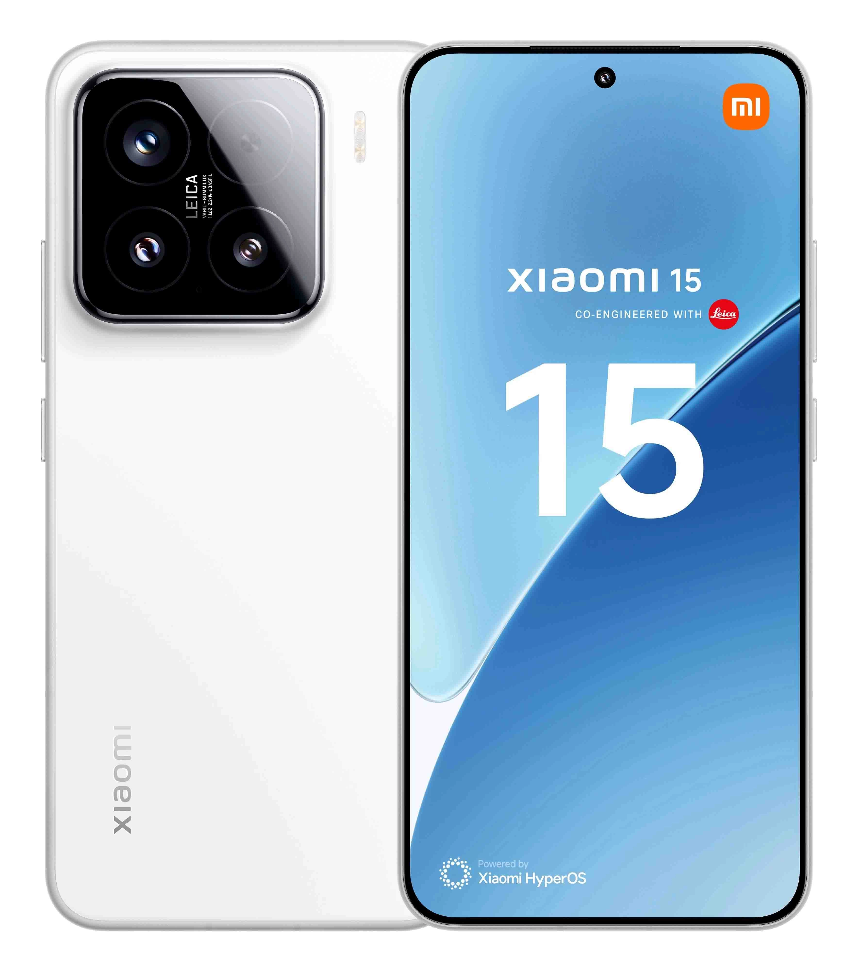Smartfon Xiaomi 15 12/256GB Funkcje AI 6,36" 120Hz 50Mpix Biały