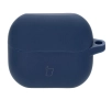 Etui na słuchawki Bizon Silikonowe z karabińczykiem do Samsung Galaxy Buds 3/3 Pro Ciemnoniebieski