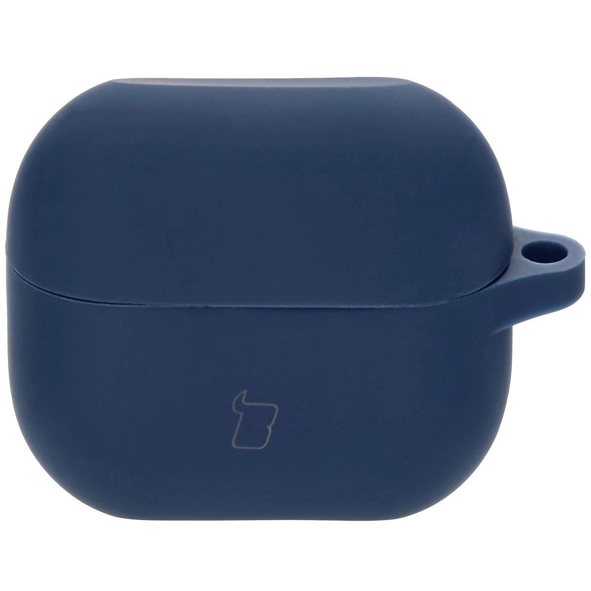 Etui na słuchawki Bizon Silikonowe z karabińczykiem do Samsung Galaxy Buds 3/3 Pro Ciemnoniebieski