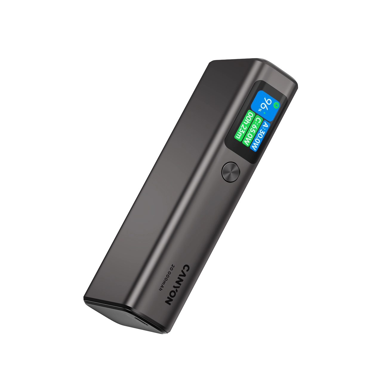 Powerbank Canyon OnPower 230 TFT 20000mAh PD 130W Grafitowy