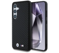 BMW Leather Carbon MagSafe do Galaxy S25 Czarny