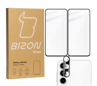 Zestaw ochronny Bizon 2x szkło + szybka na aparat Edge 2 Pack do Galaxy A55 5G