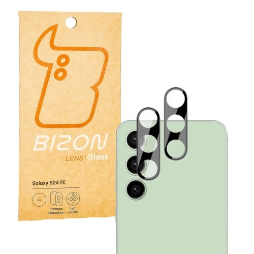 Szkło ochronne Bizon na aparat Lens do Galaxy S24 FE 2 sztuki
