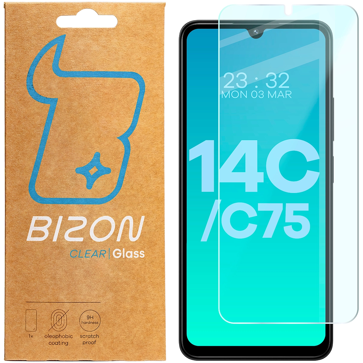 Szkło hartowane Bizon Clear 2 do Xiaomi Redmi 14C 4G/POCO C75