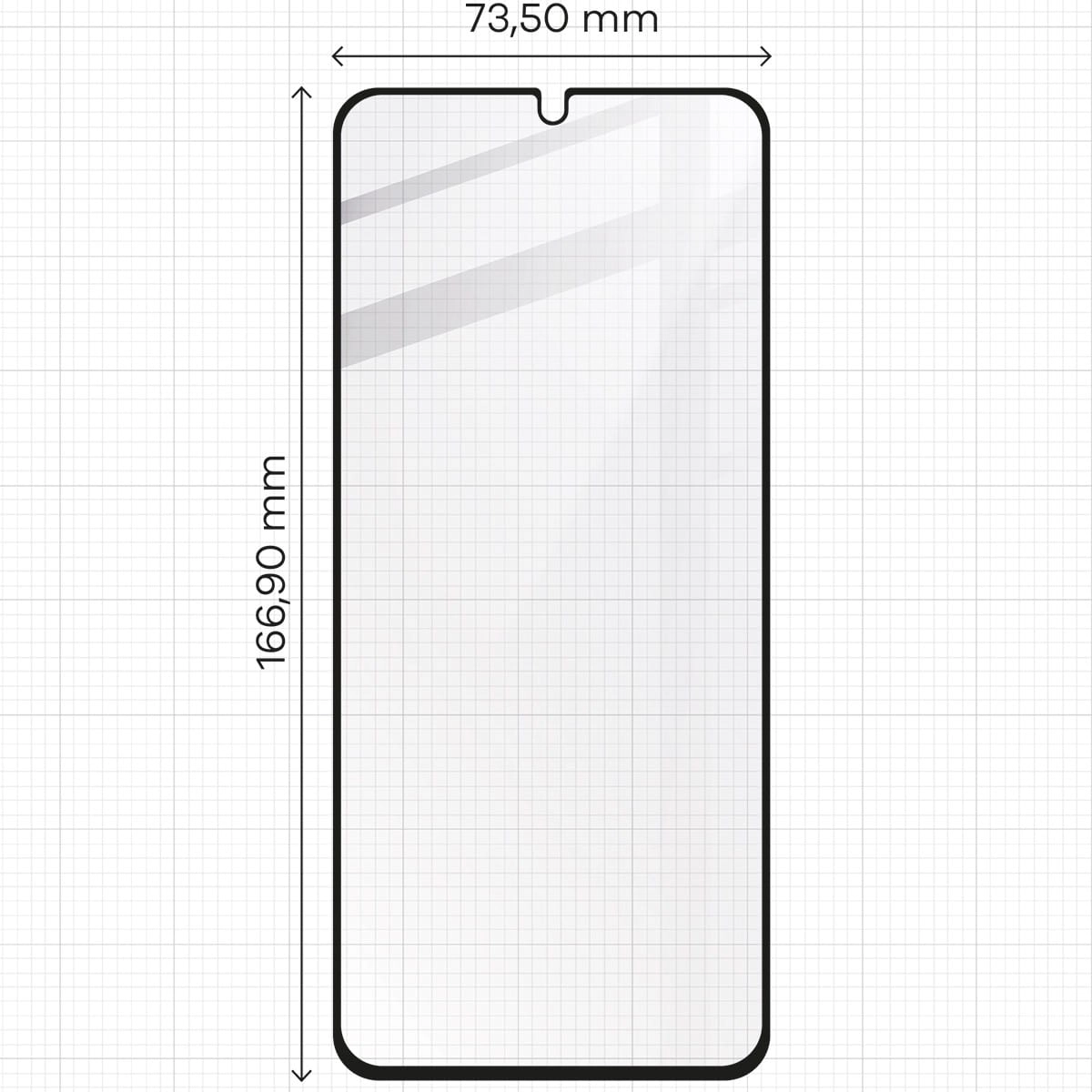 Szkło hartowane Bizon pełne Edge 2 do Xiaomi Redmi 14C 4G/POCO C75