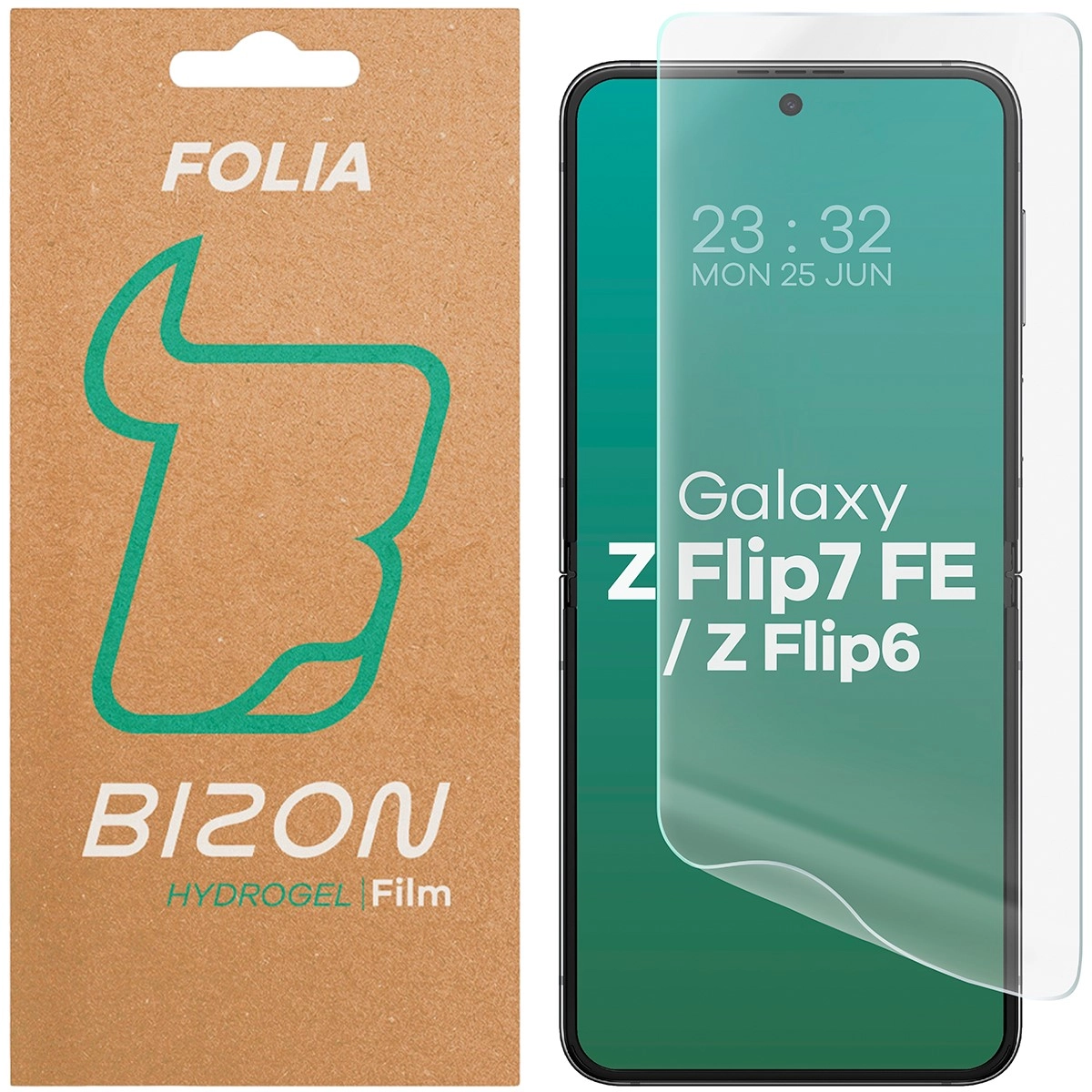 Folia hydrożelowa Bizon na przód Hydrogel Front Samsung Galaxy Z Flip7 FE / Z Flip6 1szt