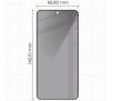 Szkło hartowane Bizon prywatyzujące pełne Edge Shadow do Galaxy S23 Przyciemniane