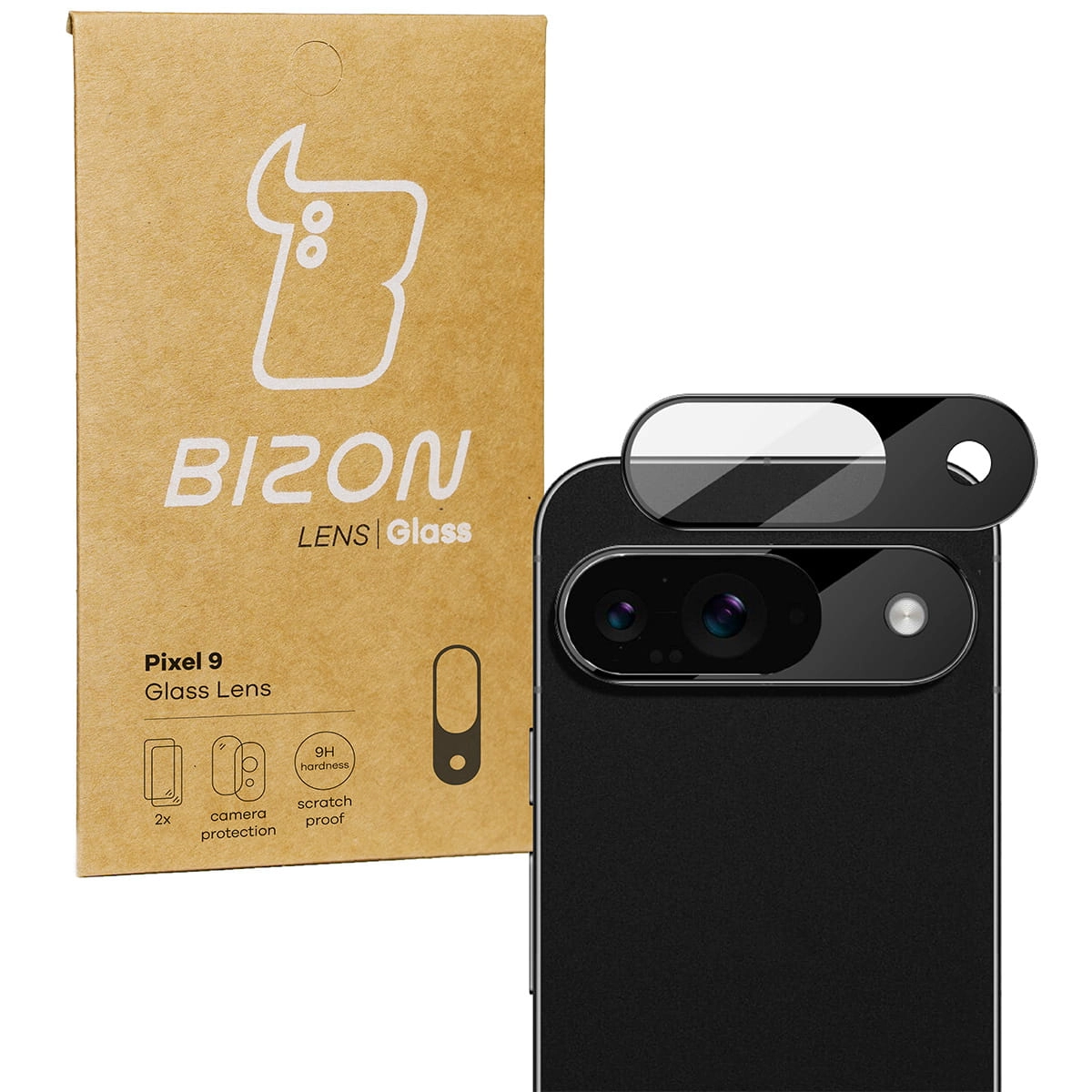 Szkło ochronne Bizon na aparat Lens do Pixel 9 2 sztuki