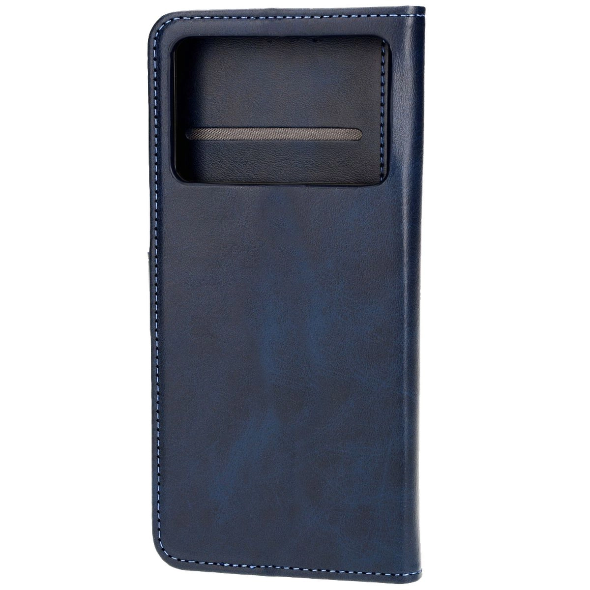 Etui Bizon z klapką Pocket do Xiaomi Poco X6 Pro Granatowy