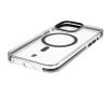 Etui Bizon Marco z MagSafe do iPhone 15 Pro Max Przezroczyste z czarną ramką