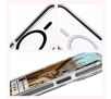 Etui Bizon Marco z MagSafe do iPhone 15 Pro Max Przezroczyste z czarną ramką