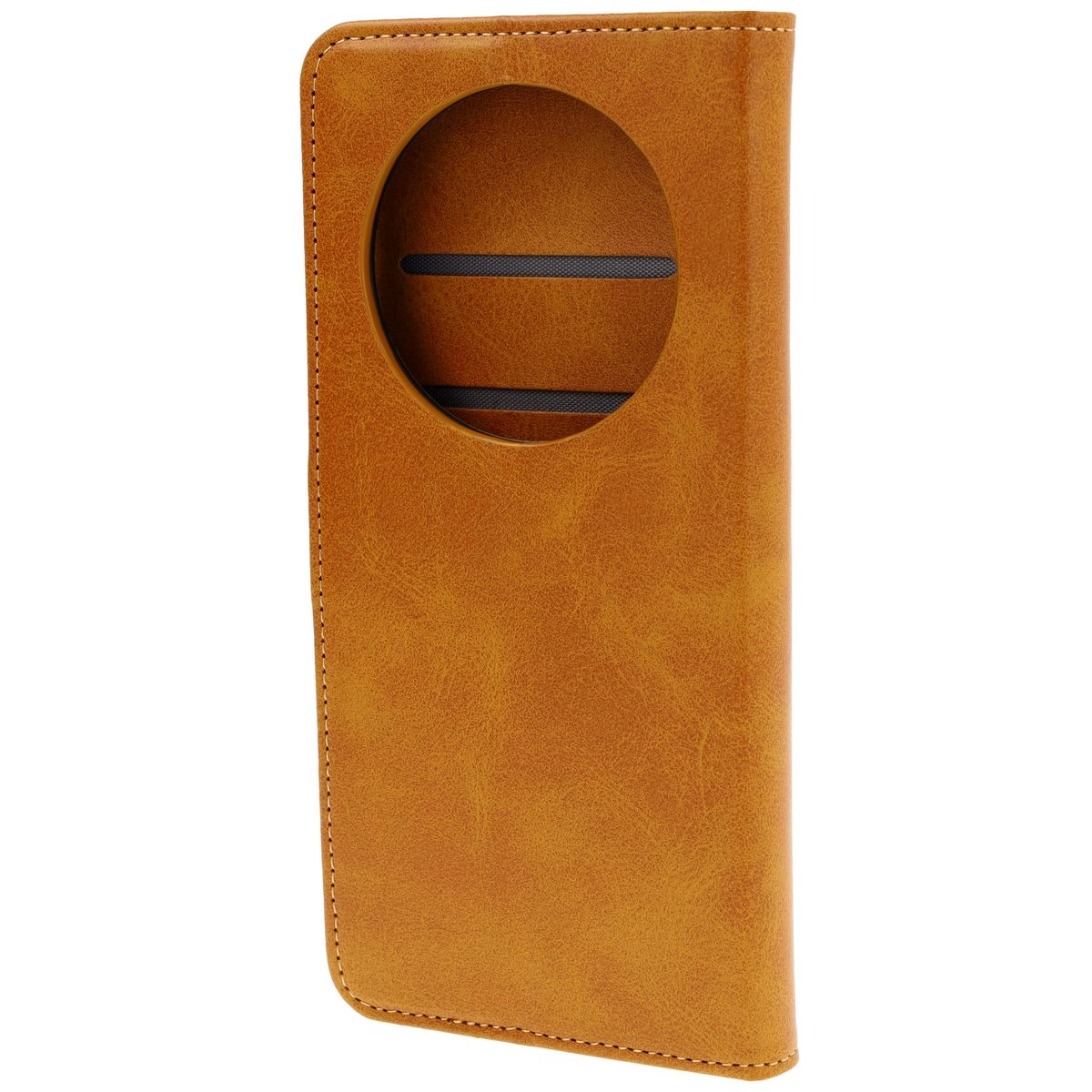 Etui Bizon z klapką Pocket do Xiaomi Redmi 14C 4G Brązowy