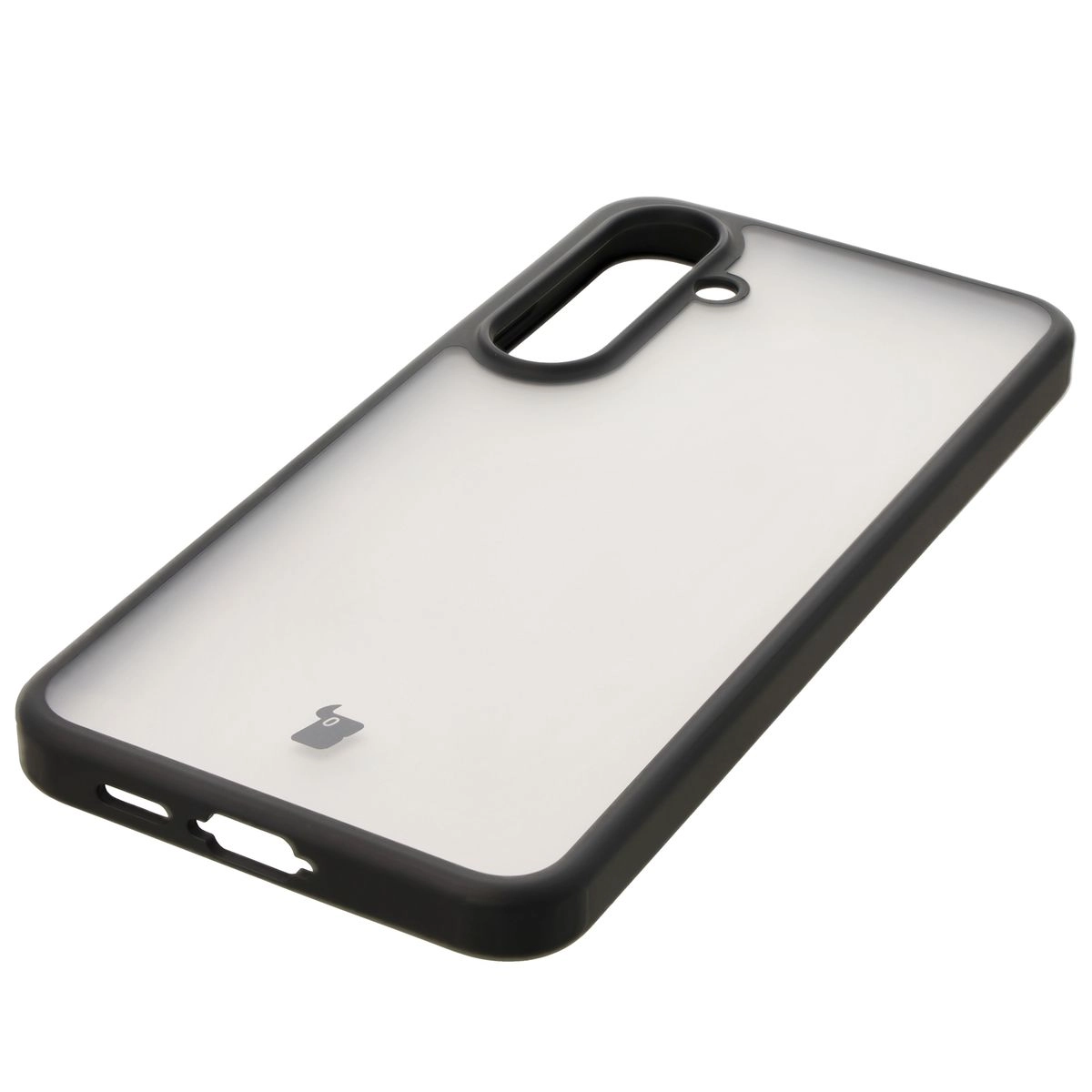 Etui Bizon Angelo do Galaxy S24 FE Przydymione z czarną ramką