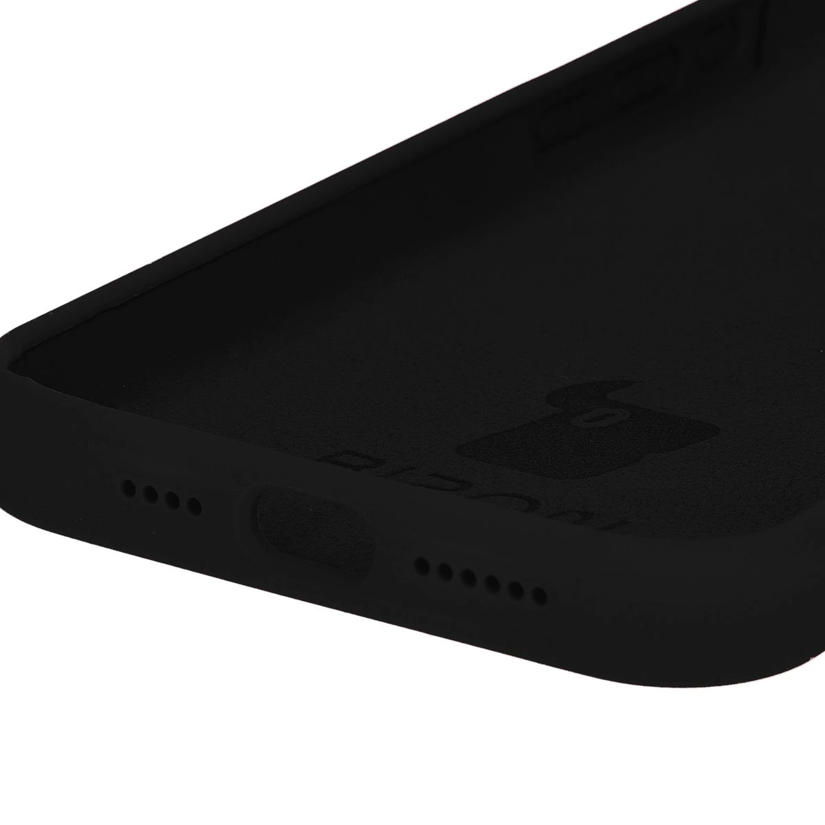 Etui Bizon Silikonowe Soft do iPhone 15 Pro Max Czarny
