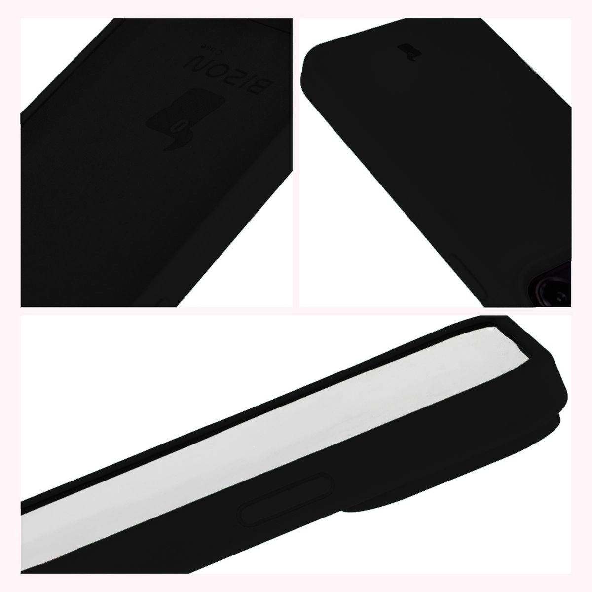 Etui Bizon Silikonowe Soft do iPhone 15 Pro Max Czarny