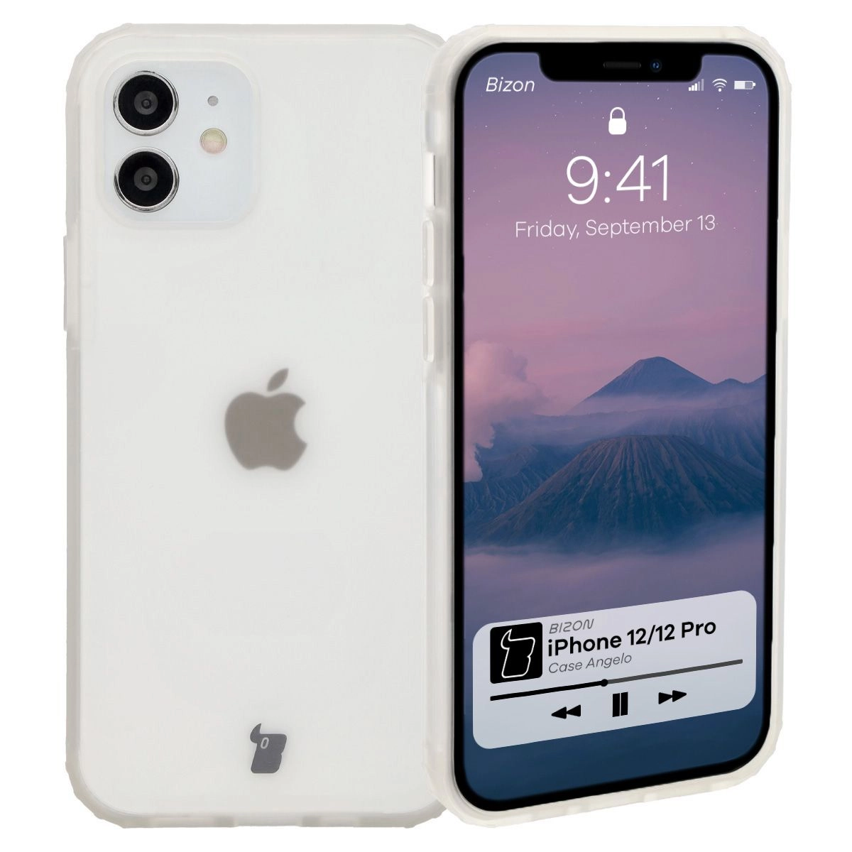 Etui Bizon Angelo do iPhone 12 Pro / 12 Półprzezroczyste