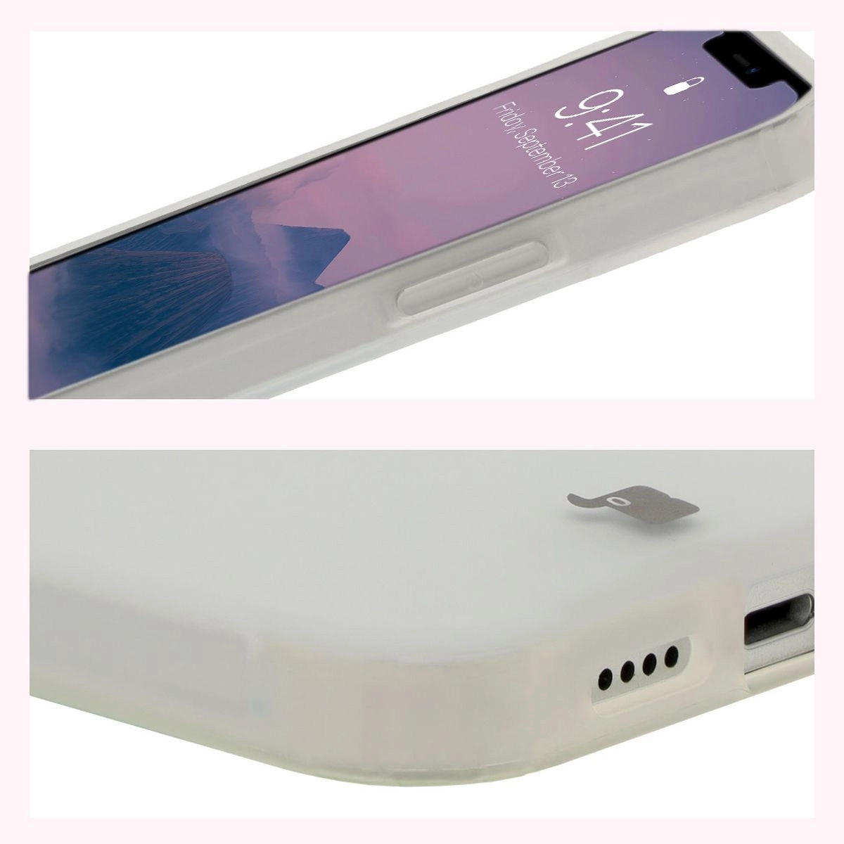 Etui Bizon Angelo do iPhone 12 Pro / 12 Półprzezroczyste