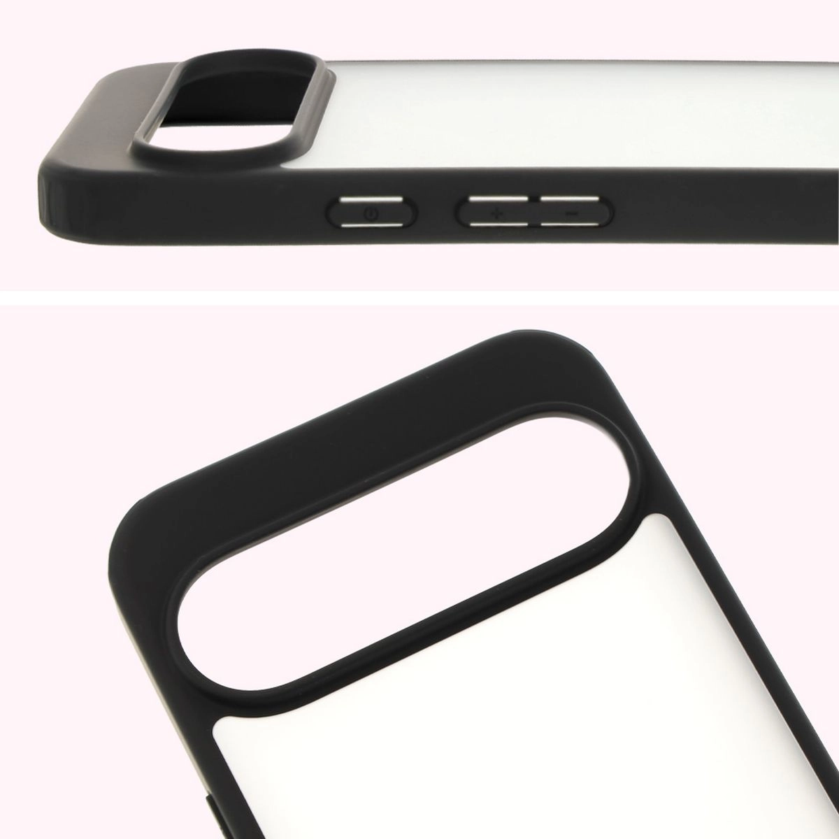 Etui Bizon Angelo do Google Pixel 9 Pro XL Przydymione z czarną ramką