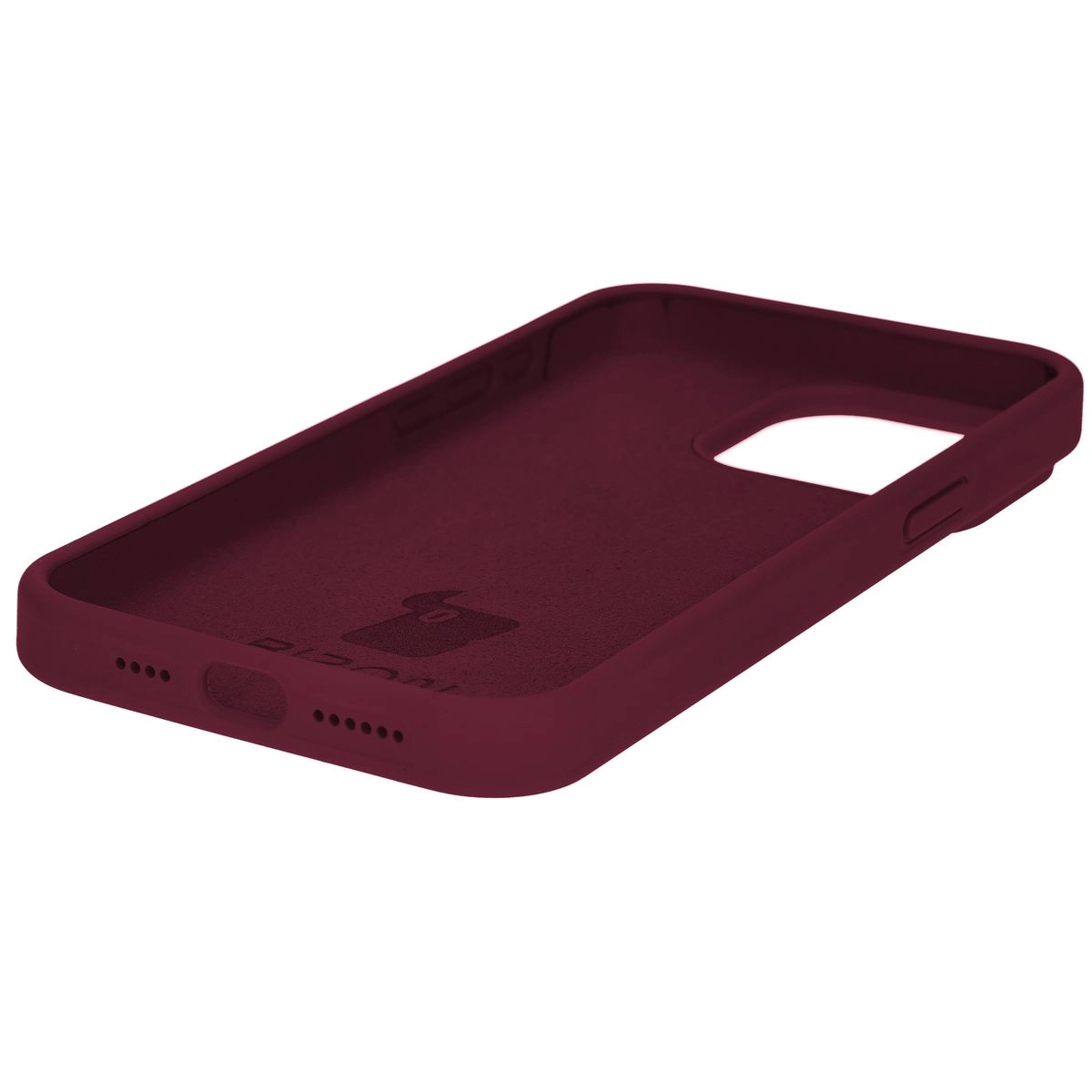 Etui Bizon Silikonowe Soft do iPhone 15 Pro Max Ciemno-fioletowy