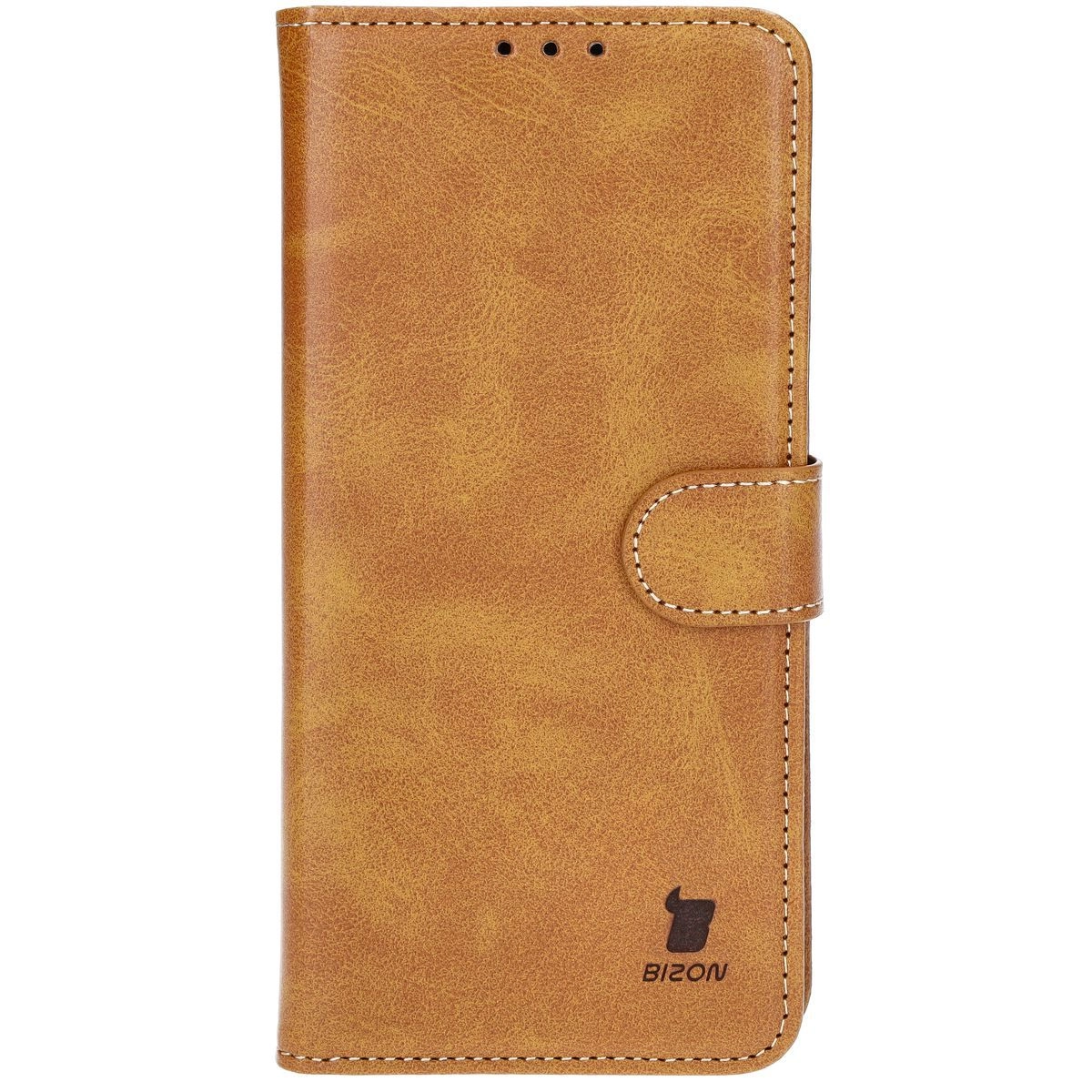 Etui Bizon z klapką Pocket do iPhone 16 Pro Max Brązowy