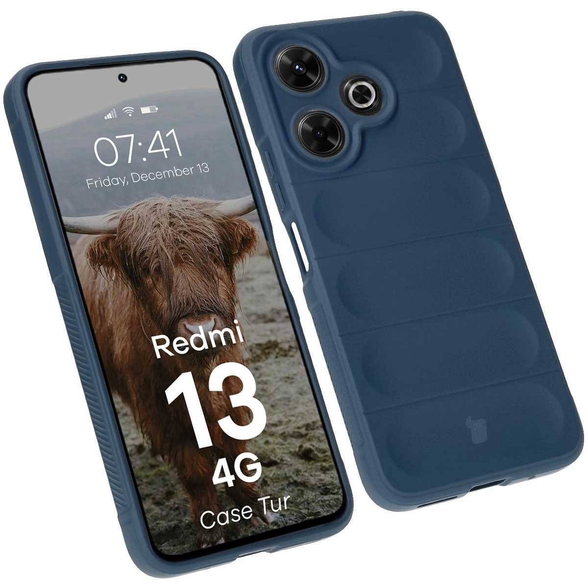 Etui Bizon Tur do Xiaomi Redmi 13 4G Dark Blue