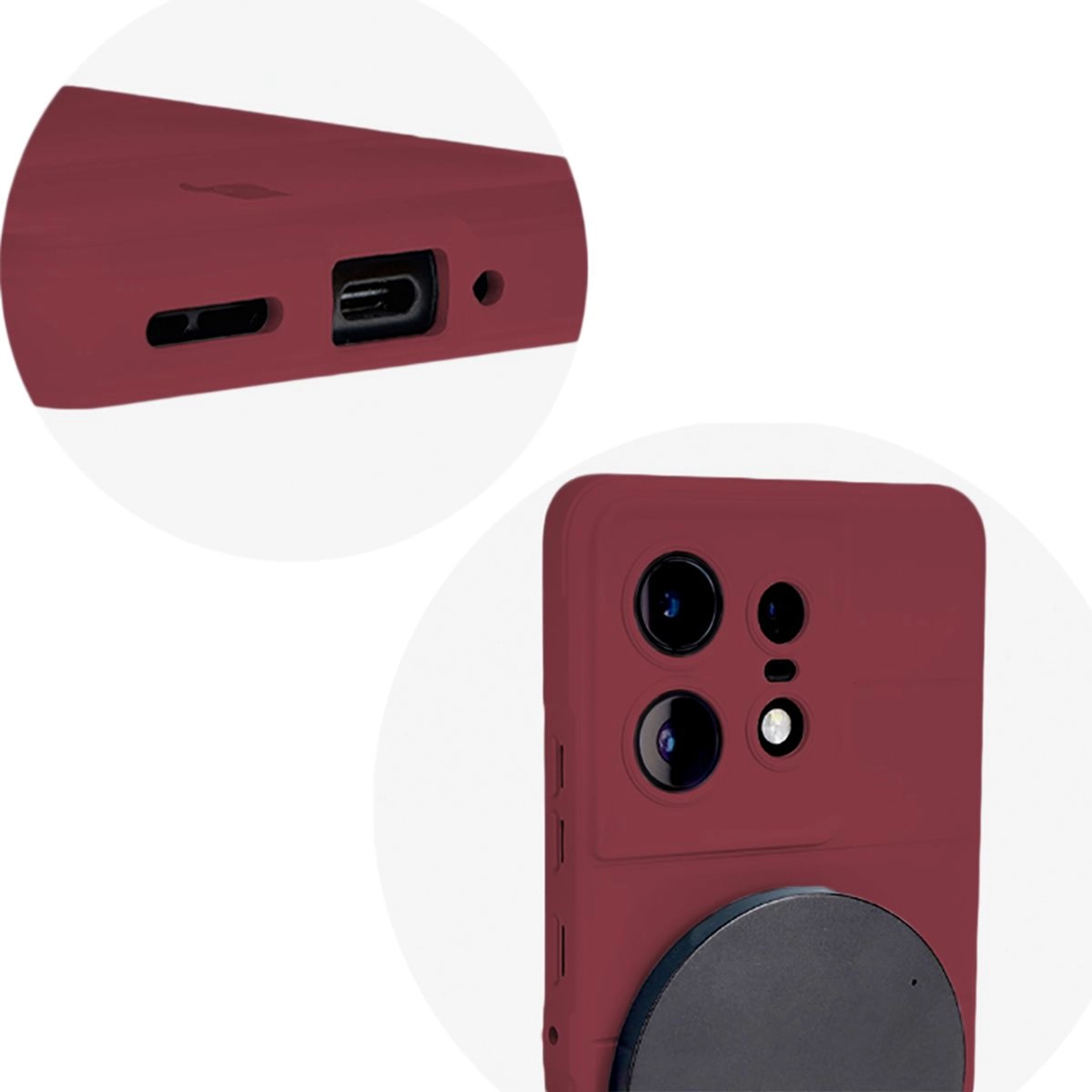 Etui Bizon Tur do Motorola Edge 50 Pro Dark Purple
