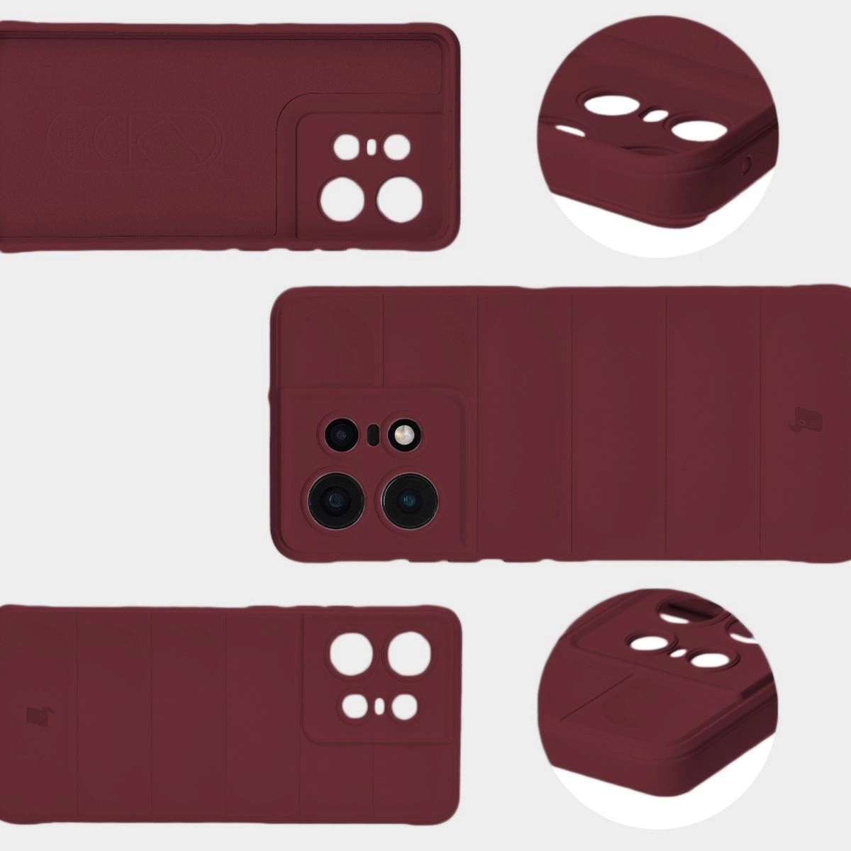 Etui Bizon Tur do Motorola Edge 50 Pro Dark Purple