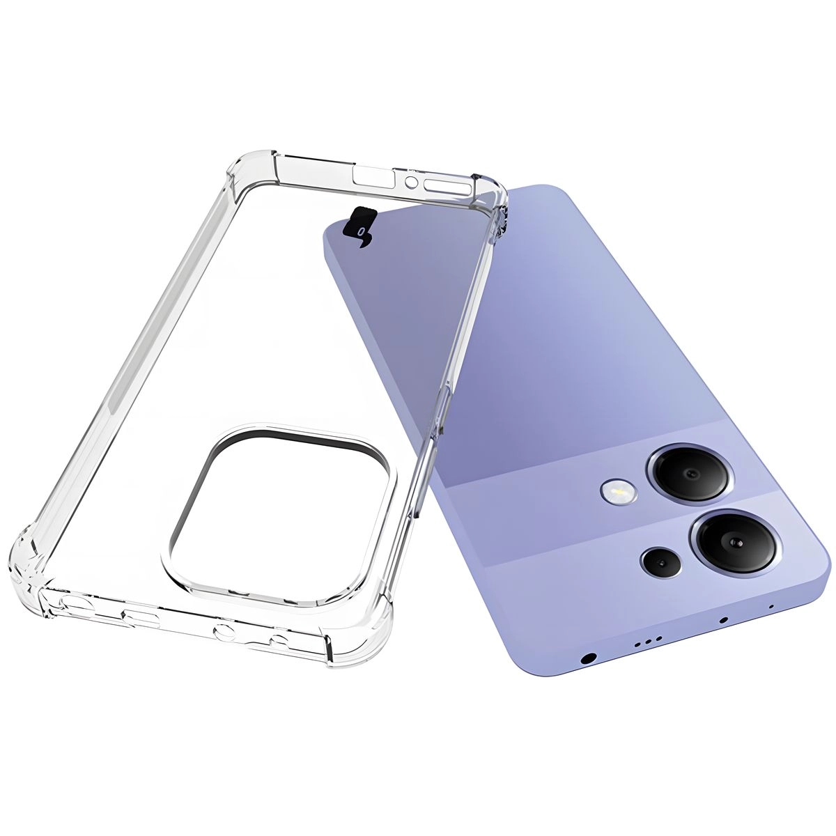 Etui Bizon Elastyczne Salpa do Xiaomi Redmi Note 13 4G Przezroczysty