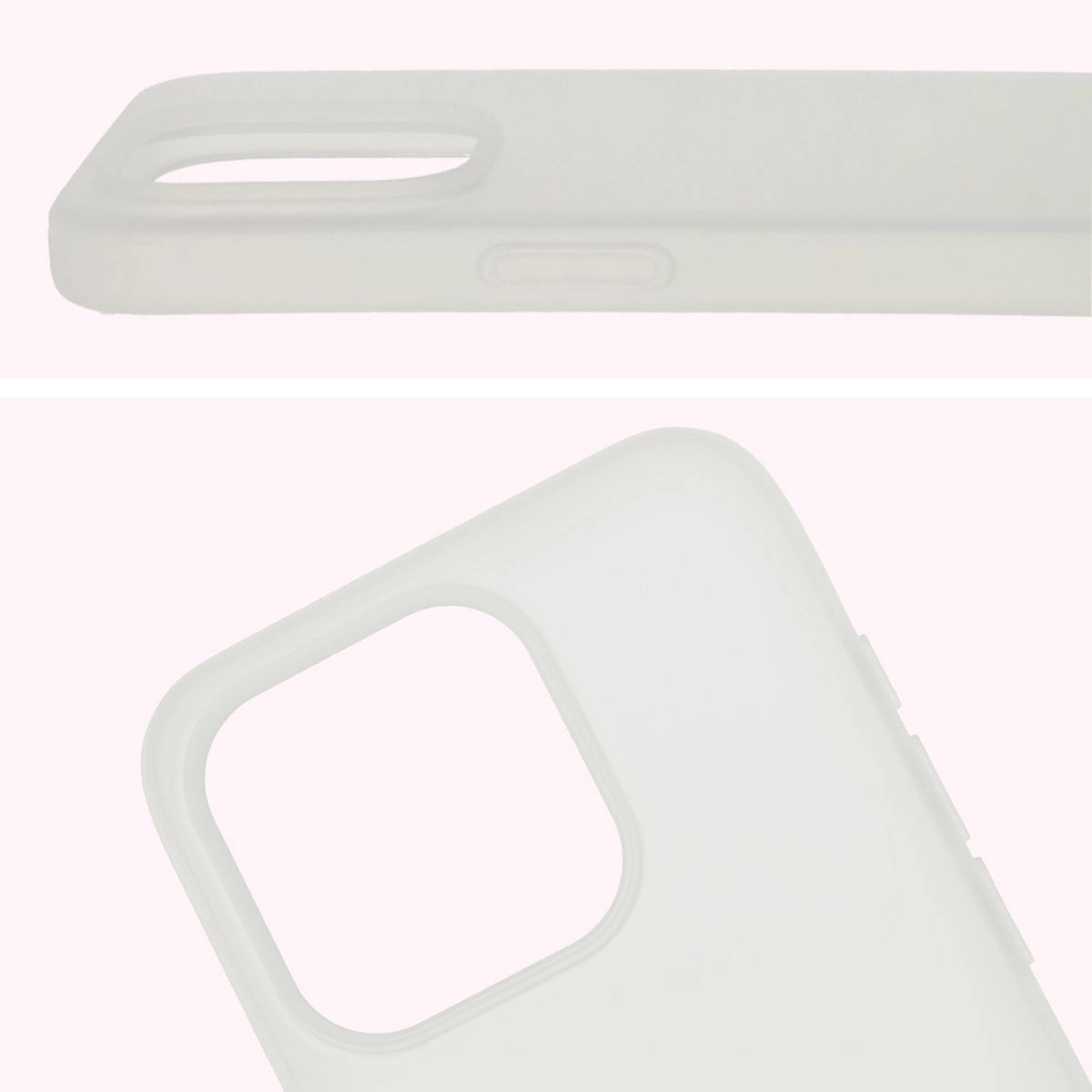 Etui Bizon Angelo do iPhone 15 Pro Półprzezroczyste