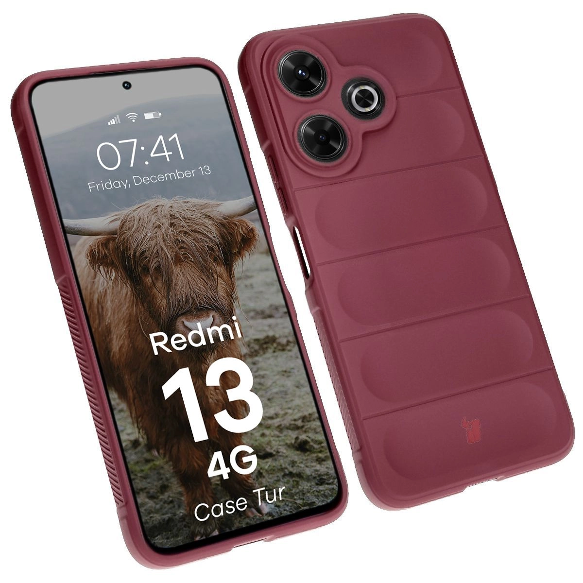 Etui Bizon Tur do Xiaomi Redmi 13 4G Dark Purple