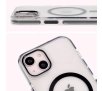 Etui Bizon Marco z MagSafe do iPhone 14/13 Przezroczyste z czarną ramką