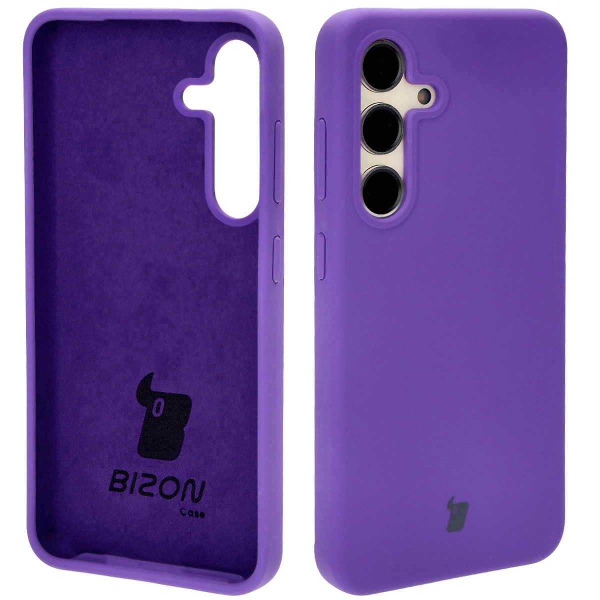 Etui Bizon Silikonowe Soft do Galaxy S24 Fioletowy